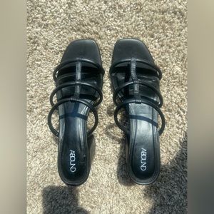 Black Abound Strappy Heels